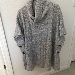 Grey poncho